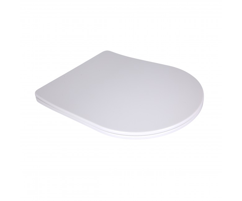 Сидіння для унітаза підлогового (Grand) 560×363×30 мм, White, з мікроліфтом, Slim Duroplast, Quick Release QT26228301W3 Qtap QTAP  QT26228301W3 QT26228301W3