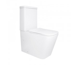 Унітаз-компакт безобідковий QTAP STENAVA RIMLESS QT27228303W