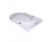 Qtap сиденье для унитаза напольного (Vlasta) 560×363×30 мм, White, с микролифтом, Slim Duroplast, Quick Release QT28228300W3  QT
