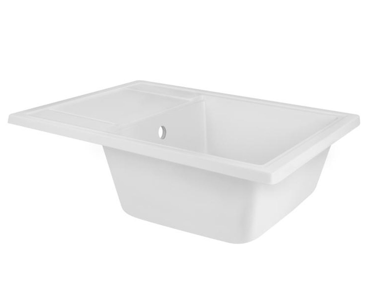 Мойка прямоугольная 63 см  QT6450WHI650:Фото 2