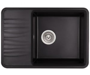 Композитна мийка з сифоном QTAP QT7440BLA404 QTAP  QT7440BLA404