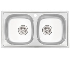 QTAP мийка з двома чашами QT7843BMICDEC08 QTAP  QT7843BMICDEC08