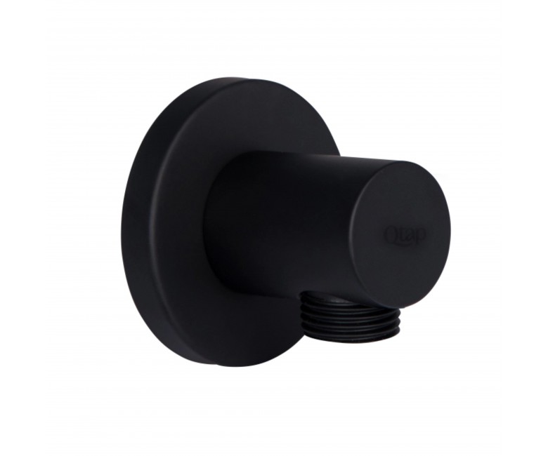 Акційний набір Qtap 1+1=3: Підключення для шлангу Spojeni Matt Black, округле QTCRBB030 QTAP  QT809910842856OB50150 QT809910842856OB50150