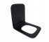 Qtap сиденье для унитаза (Gemini) 435x357x37 мм, Matt Black, с микролифтом, Slim Duroplast, Quick Release QT99HY2312MB  QT99HY23
