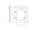 Сиденье для унитаза, с микролифтом  CROW ULTRA QT99SC5171W:Чертеж 