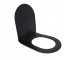 Qtap сиденье для унитаза (Robin 660, Scorpio 520,660) 460x362x50 мм, Matt Black, с микролифтом, Slim Duroplast, Quick Release QT