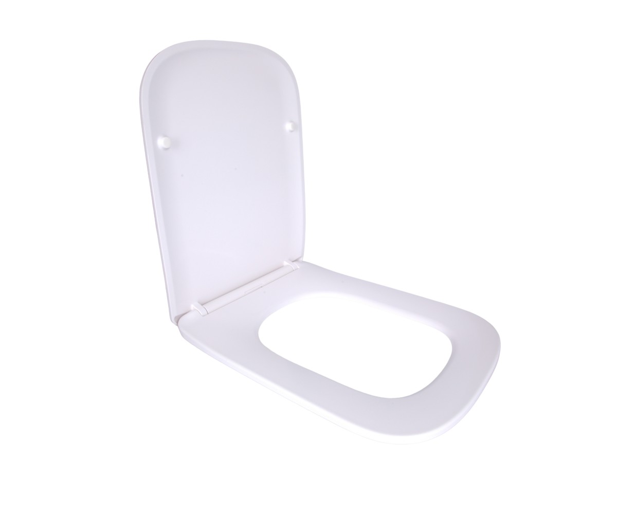 Qtap сиденье для унитаза (Tern 490,520,610) 435x344x50 мм, White, с микролифтом, Slim Duroplast, Quick Release QTSC179W47353  QT