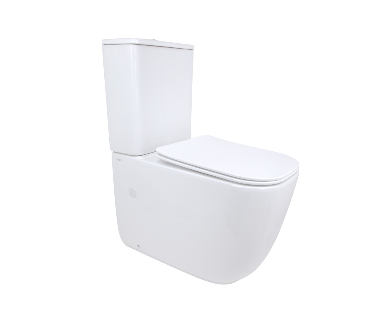 Унітаз підлоговий Qtap Aquarius Ultra Quiet 620×355×790 мм з сидінням Soft-close, White QTAQAW27W49262 QTAP  QTAQAW27W49262 QTAQAW27W49262