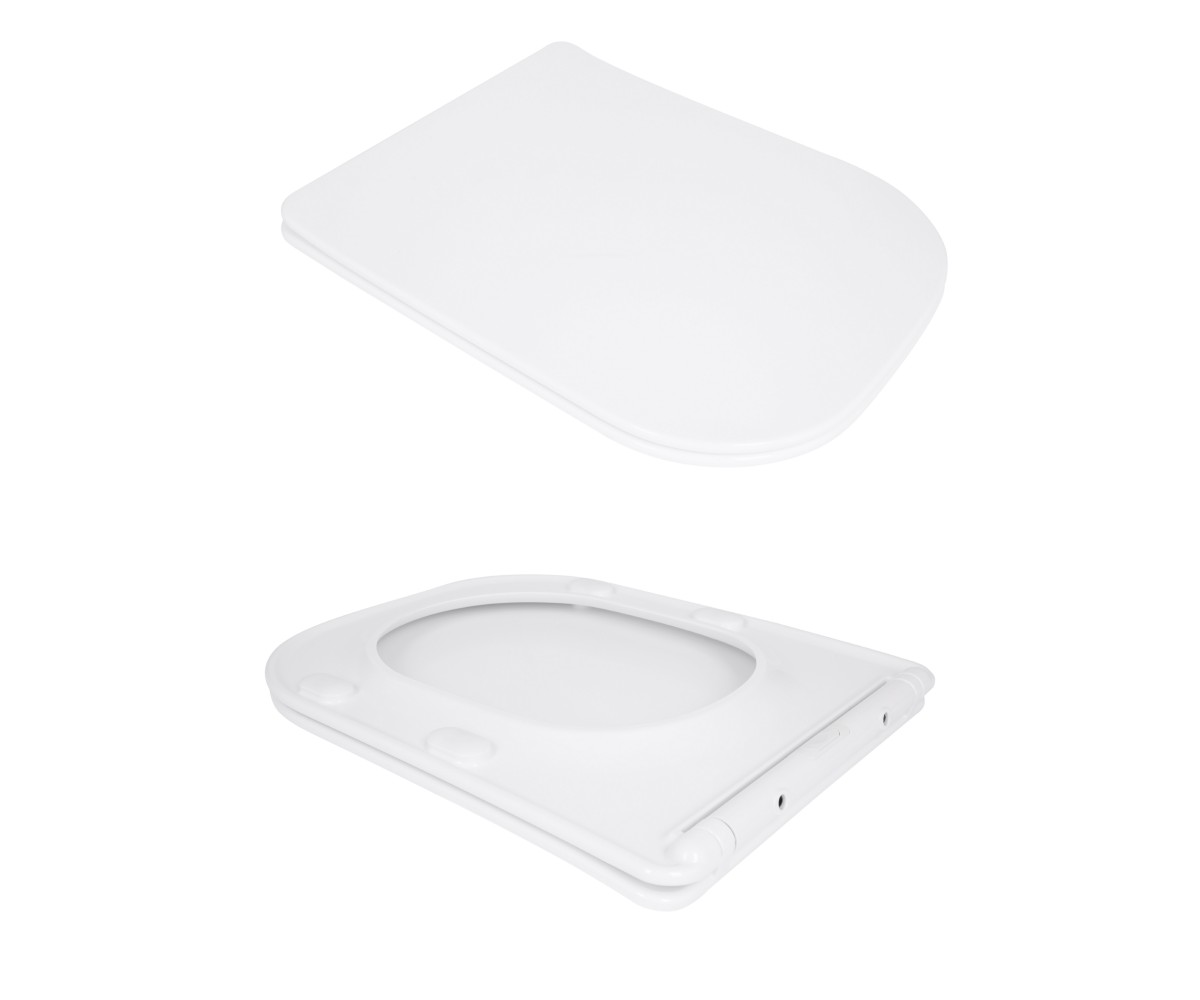 Унитаз напольный Qtap Aquarius Ultra Quiet 620×355×790 мм с сиденьем Soft-close, White QTAQAW27W49262  QTAQAW27W49262:Фото 2