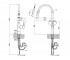 Смеситель с лейкой  BARUSKA QTBAR9137103UB:Чертеж 