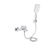 Змішувач для ванни Qtap Crow з душовим гарнітуром QTCRO259CRM48646 Chrome QTAP  QTCRO259CRM48646