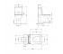 Унитаз-компакт Qtap Crow Eco безободковый с сиденьем Soft-close QTCRO27W48750  QTCRO27W48750:Чертеж 