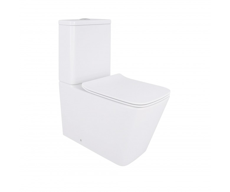 Унітаз-компакт Qtap Crow Eco безобідковий з сідінням Soft-close QTCRO27W48750 QTAP  QTCRO27W48750 QTCRO27W48750