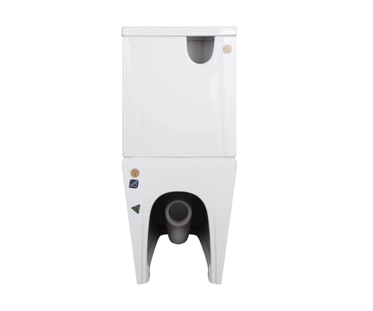 Унитаз-компакт Qtap Crow Eco безободковый с сиденьем Soft-close QTCRO27W48750  QTCRO27W48750:Фото 3