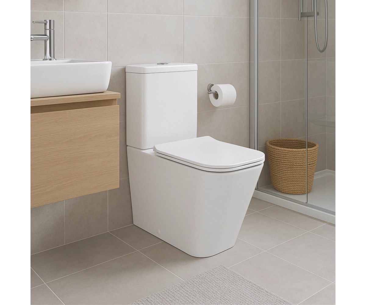 Унитаз-компакт Qtap Crow Eco безободковый с сиденьем Soft-close QTCRO27W48750  QTCRO27W48750:Фото 7