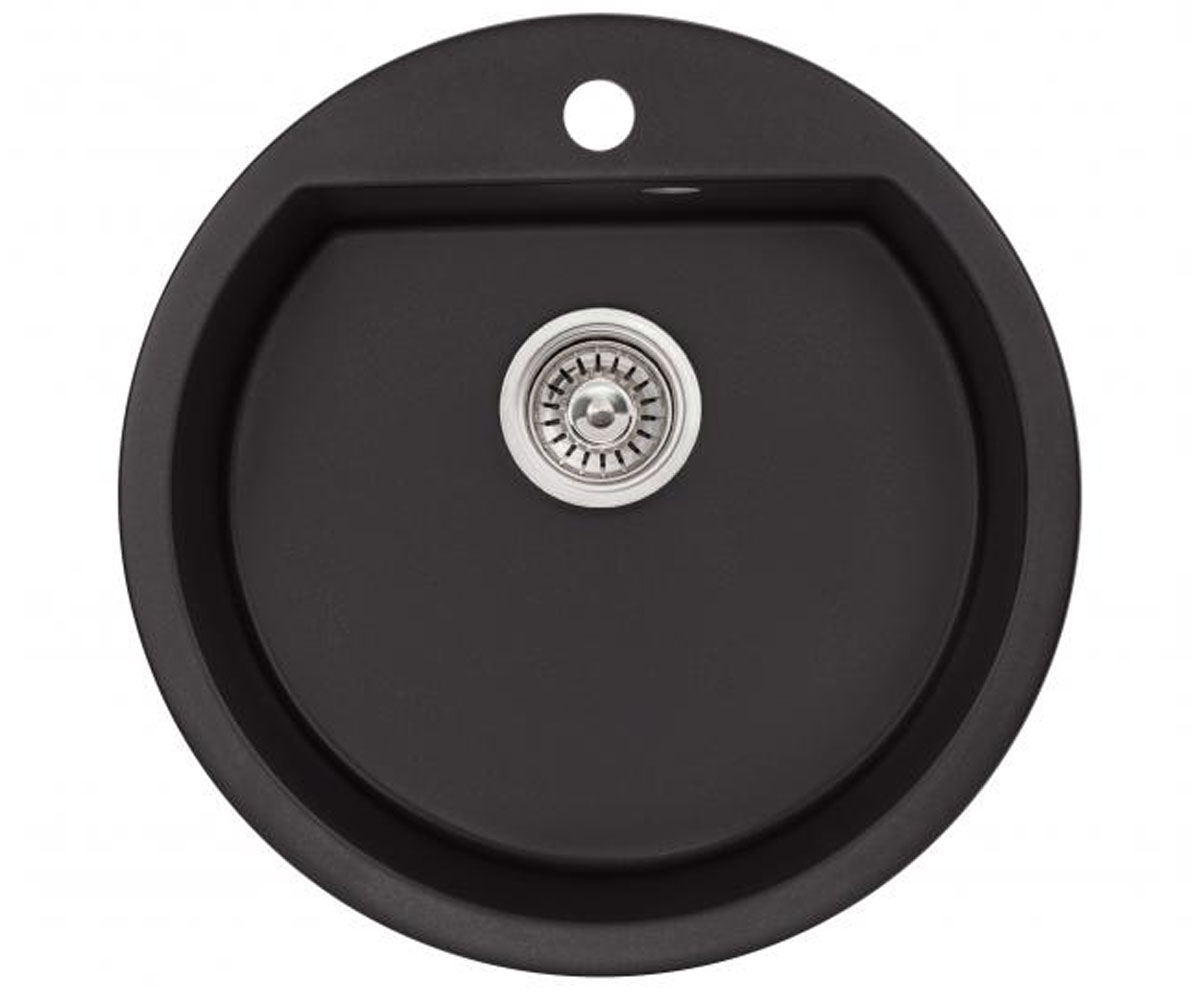 Кругла мийка з сифоном QTAP QTD510BLA404 QTAP  QTD510BLA404 QTD510BLA404