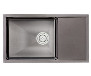 Интегрированная мойка с крылом QTAP  QTD7844BLPVD12