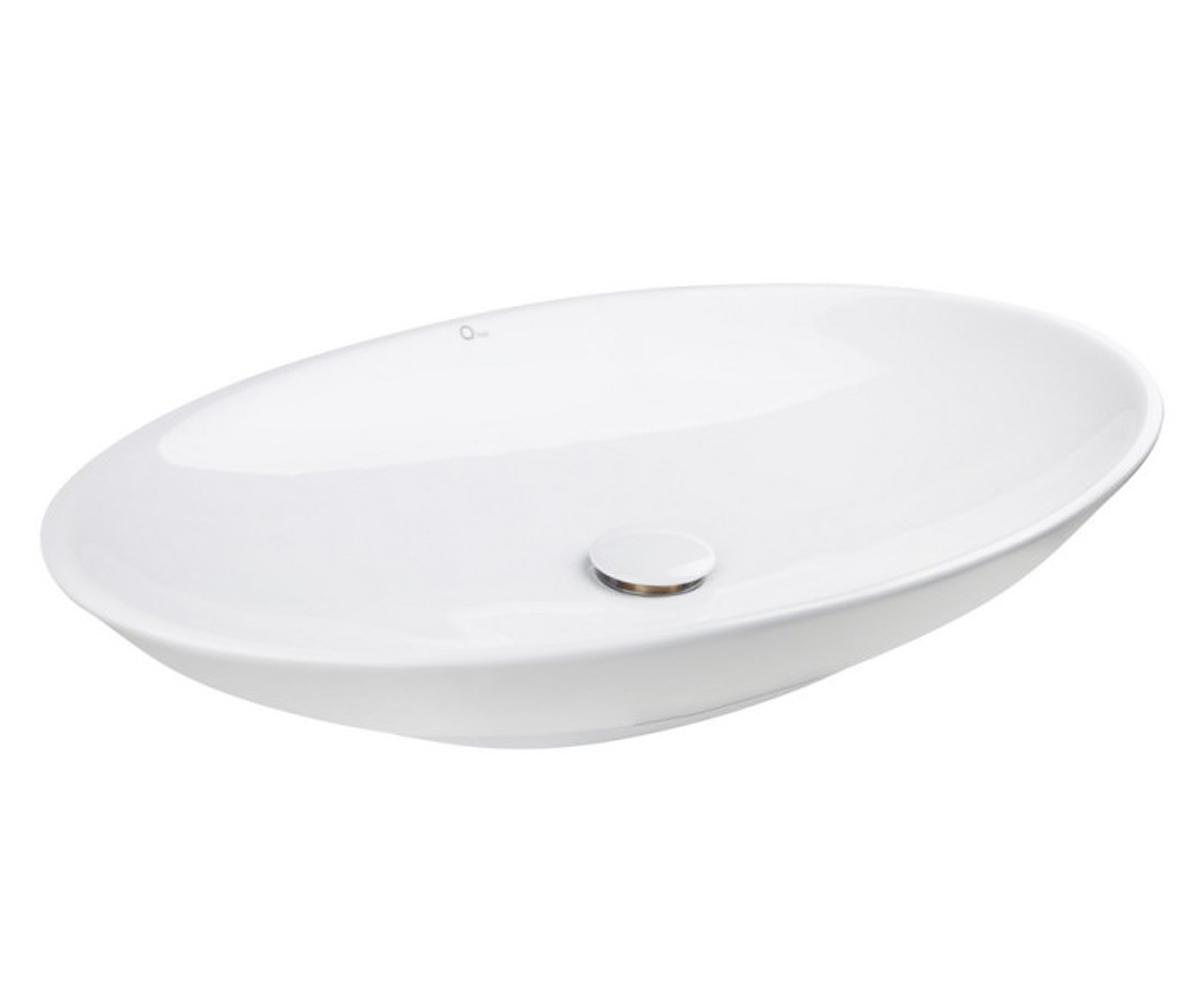 Раковина з нижнім клапаном 68 см QTAP DOVE QTDOVWHI40148F008 QTDOVWHI40148F008