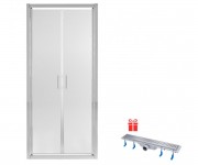 Душові двері душова трап QTAP GEMINI QTDRYFB304600GEMCRM209C6
