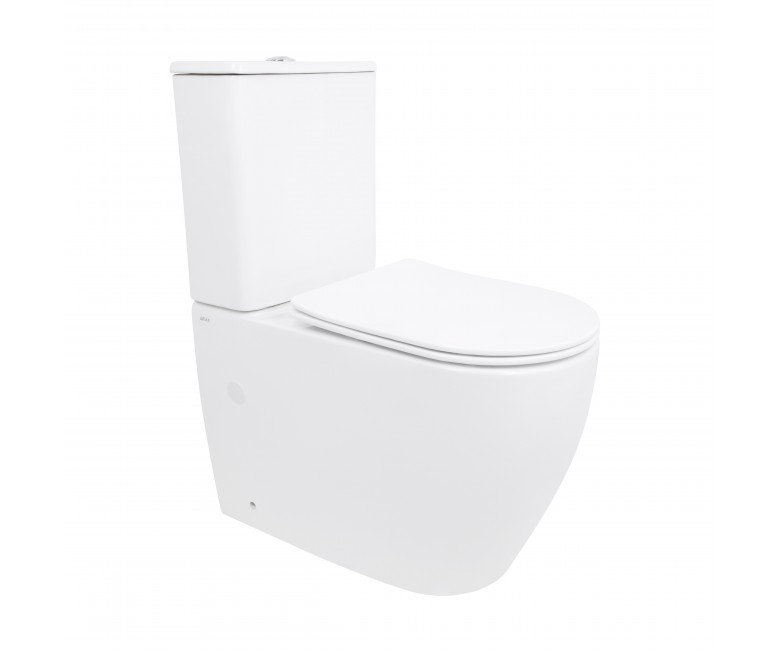 Унітаз підлоговий Qtap Evia Ultra Quiet 630×350×795 мм з сидінням Soft-close, White QTEVI27W49258 QTAP  QTEVI27W49258 QTEVI27W49258