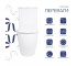 Унитаз напольный Qtap Evia Ultra Quiet 630×350×795 мм с сиденьем Soft-close, White QTEVI27W49258  QTEVI27W49258:Фото 8