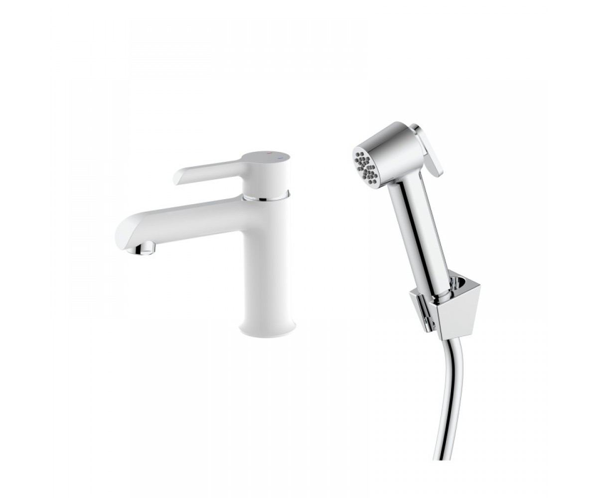 Смеситель для раковины с душем QTAP GRAND QTGRA272CRW45671 QTGRA272CRW45671