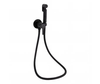 Набор для гігієнічного душу Qtap Inspai-Varius округлий QTINSVARBСRV00440001 Black Matt  QTAP QTINSVARBRV00440001