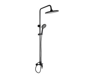 Душова система для душу Qtap Jay на два споживача QTJAY110BLM45550 Black Matt QTAP  QTJAY110BLM45550