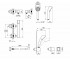 Смеситель с душевым набором  KRYCHLE QTKRL4052104C:Чертеж 