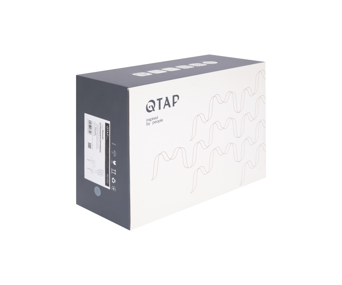 Смеситель для ванны Qtap Nando с душевым гарнитуром QTNAN259CRM48651 Chrome  QTNAN259CRM48651:Фото 1