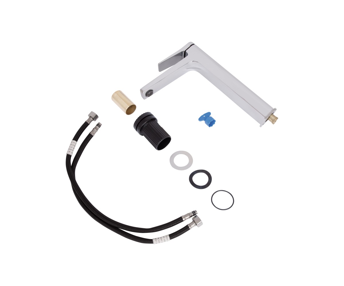 Смеситель для раковины высокий Qtap Nando QTNAN269CRM48650 Chrome  QTNAN269CRM48650:Фото 1