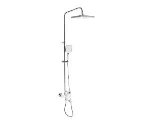 Душова система універсальна Qtap Presto на три споживача (з виливом) QTPRE111CRW45580 Chrome/White QTAP  QTPRE111CRW45580