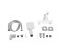 Смеситель для ванны Qtap Presto (c душевым гарнитуром) QTPRE259CRW45579 Chrome/White  QTPRE259CRW45579:Фото 2