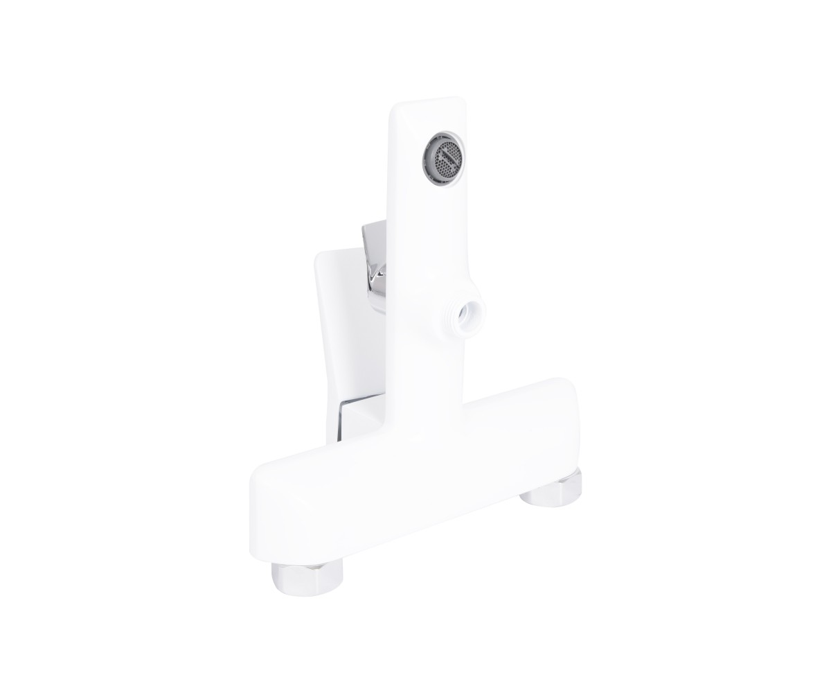 Смеситель для ванны Qtap Presto (c душевым гарнитуром) QTPRE259CRW45579 Chrome/White  QTPRE259CRW45579:Фото 4