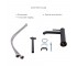 Комплект для ванной Qtap Robin Black: смесители QTROB3060102B+QTROB1060M102B+держатель QT829910842854OB+шланг QTHADPVCSQ160B+лей