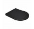 Сидіння для унітаза Qtap (Robin 490) 425x363x50 мм, Matt Black, з мікроліфтом Slim Duroplast, Quick Release QTSC179MB48676 QTAP  QTSC179MB48676 QTSC179MB48676