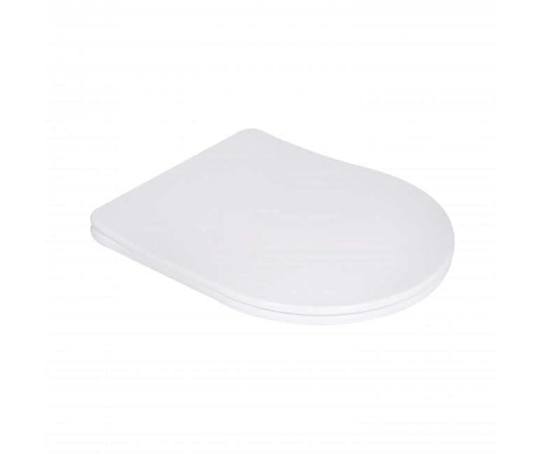 Сидіння для унітаза Qtap (Robin 490,610, Scorpio 490) з мікроліфтом Slim QTSC179W48675 QTAP  QTSC179W48675 QTSC179W48675