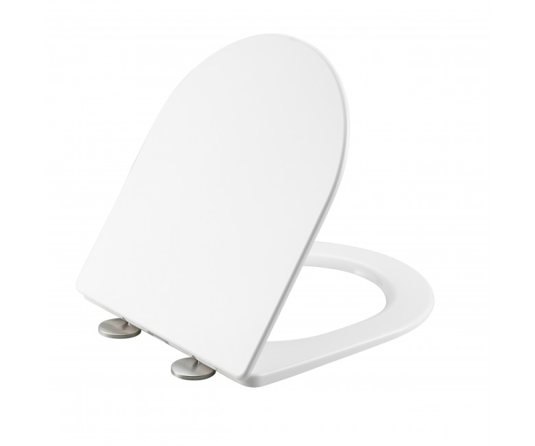 Qtap Сидіння для унітаза (Jay 640, Swan 640) 422x360x30 мм, White, з мікроліфтом, Slim Duroplast, Quick Release QTSC179W48699 QTAP  QTSC179W48699 QTSC179W48699