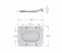 Qtap сидіння для унітаза (Crow 640) 460x350x47 мм, White, з мікроліфтом, Slim Duroplast, Quick Release QTSC179W48700  QTSC179W48