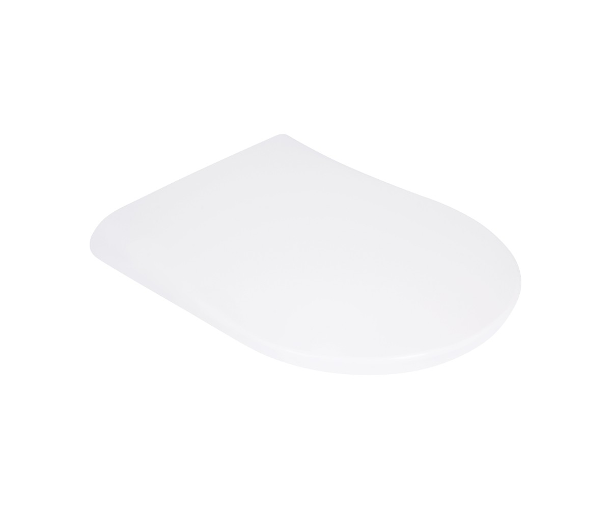 Qtap Сидіння для унітаза (Robin 490, Scorpio 490) 430x363x60 мм, White, з мікроліфтом, Slim Duroplast, MagLock QTSC179W48915 QTAP  QTSC179W48915 QTSC179W48915