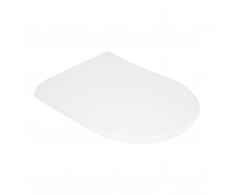 Qtap сиденье для унитаза (Robin 490, Scorpio 490) 430x363x60 мм, White, с микролифтом, Slim Duroplast, MagLock QTSC179W48915  QTAP QTSC179W48915