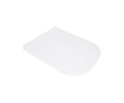 Сидіння для унітазу Qtap (Stork, Aquarius 630) 420x336x22 мм, White, з мікроліфтом, Slim Duroplast, Quick Release QTSC179W49263 QTAP  QTSC179W49263