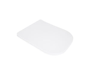 Сидіння для унітазу Qtap (Stork, Aquarius 630) 420x336x22 мм, White, з мікроліфтом, Slim Duroplast, Quick Release QTSC179W49263 QTAP  QTSC179W49263
