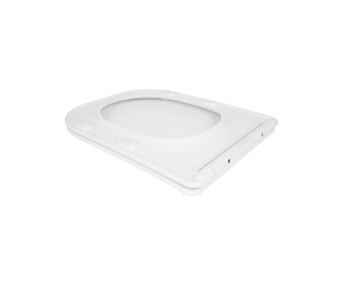 Сиденье для унитаза Qtap (Stork, Aquarius 630) 420x336x22 мм, White, с микролифтом, Slim Duroplast, Quick Release QTSC179W49263 