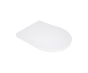 Сидіння для унітазу Qtap (Evia, Arvin, Leo 630) 410x330x22 мм, White, з мікроліфтом, Slim Duroplast, Quick Release QTSC179W49264 QTAP  QTSC179W49264