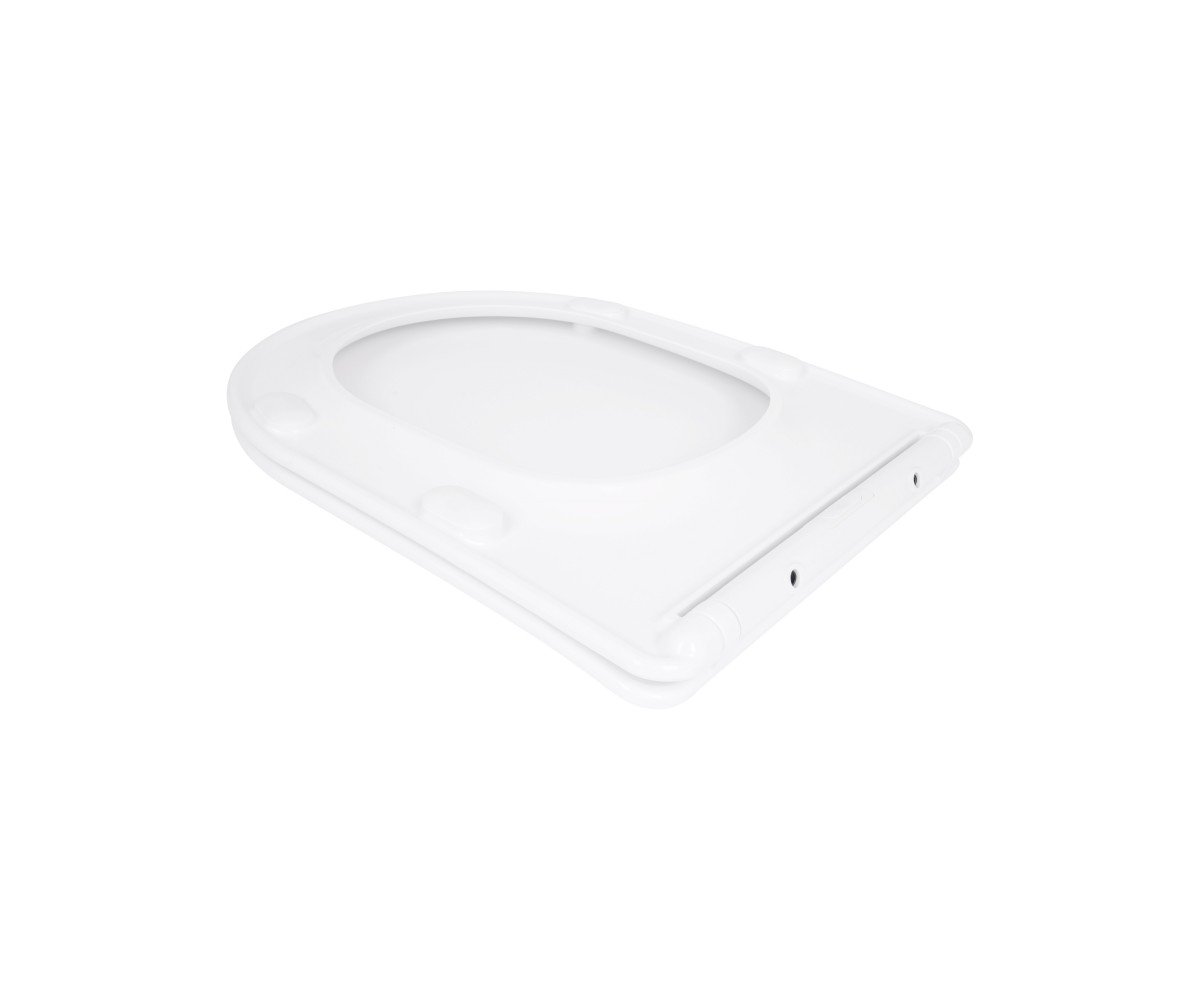 Сиденье для унитаза Qtap (Evia, Arvin, Leo 630) 410x330x22 мм, White, с микролифтом, Slim Duroplast, Quick Release QTSC179W49264