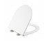 Сиденье для унитаза Qtap (Taurus 490) 422x360x30 мм, White, с микролифтом, Slim Duroplast, Quick Release QTSC179W49383 QTAP  QTSC179W49383 QTSC179W49383
