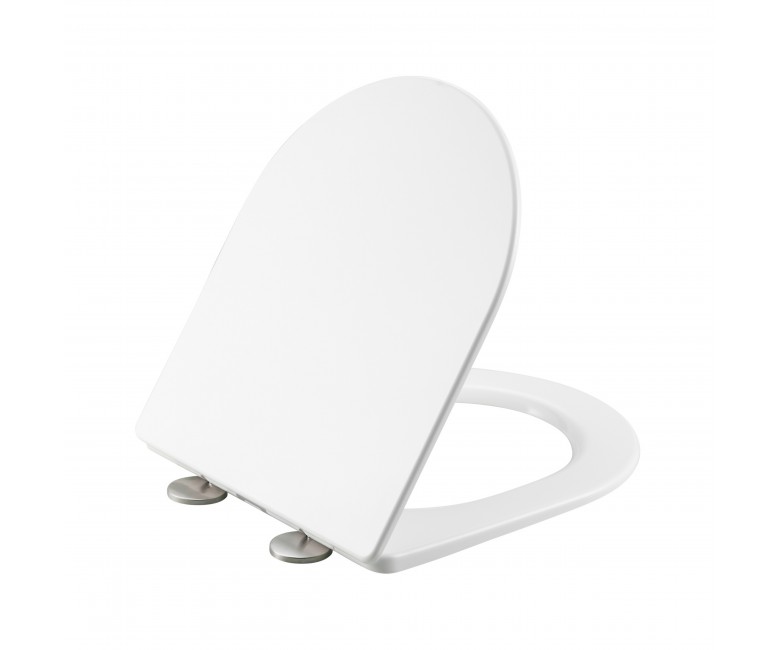 Сиденье для унитаза Qtap (Taurus 490) 422x360x30 мм, White, с микролифтом, Slim Duroplast, Quick Release QTSC179W49383 QTAP  QTSC179W49383 QTSC179W49383