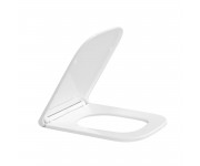 Сидіння для унітазу Qtap (Gemini 490) 428x344x37,5 мм, White, з мікроліфтом, Slim Duroplast, Quick Release QTSC179W49385 QTAP  QTSC179W49385