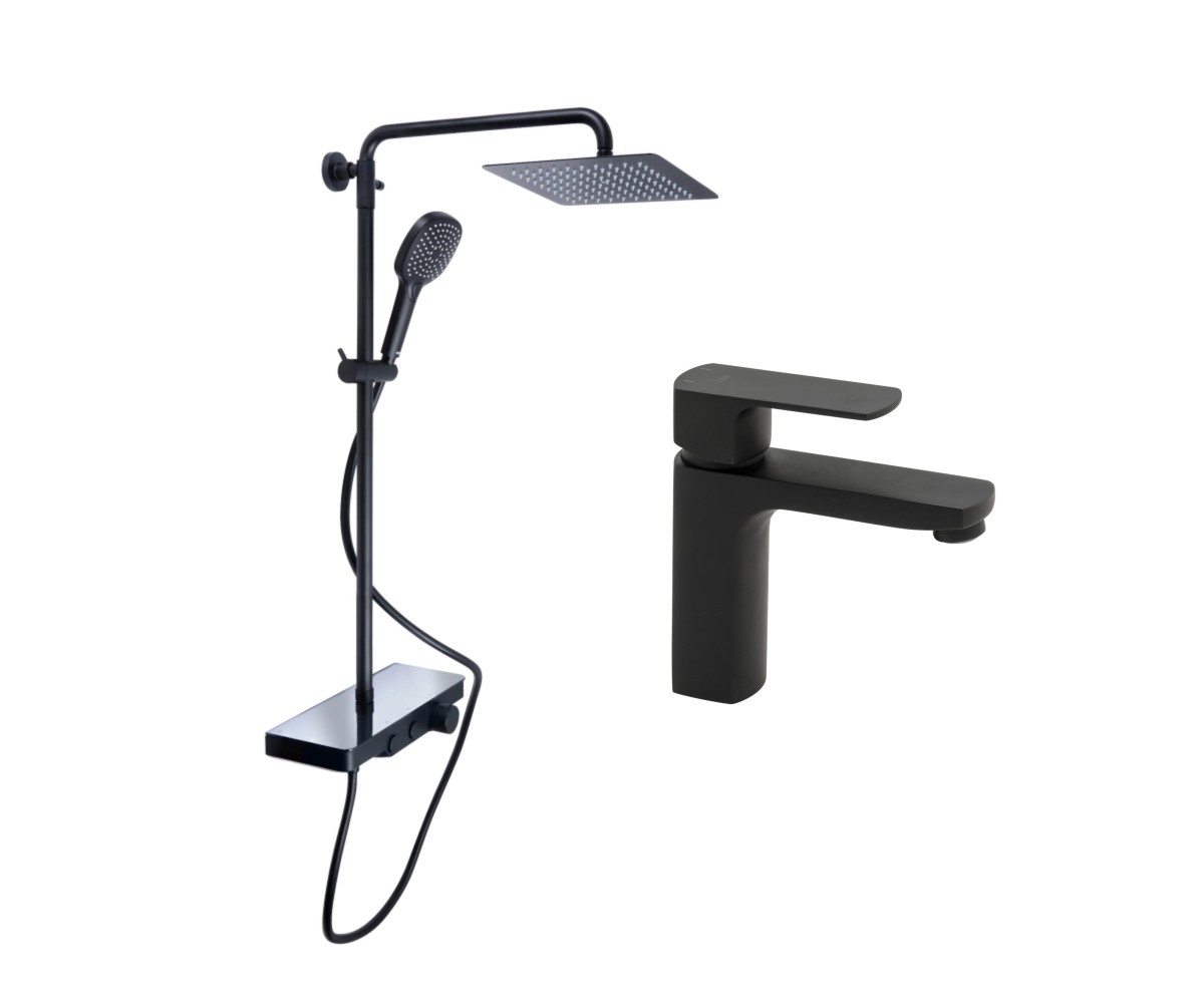 Комплект змішувачів QTAP SLOUP QTSL57T105VNKBB47728 QTSL57T105VNKBB47728